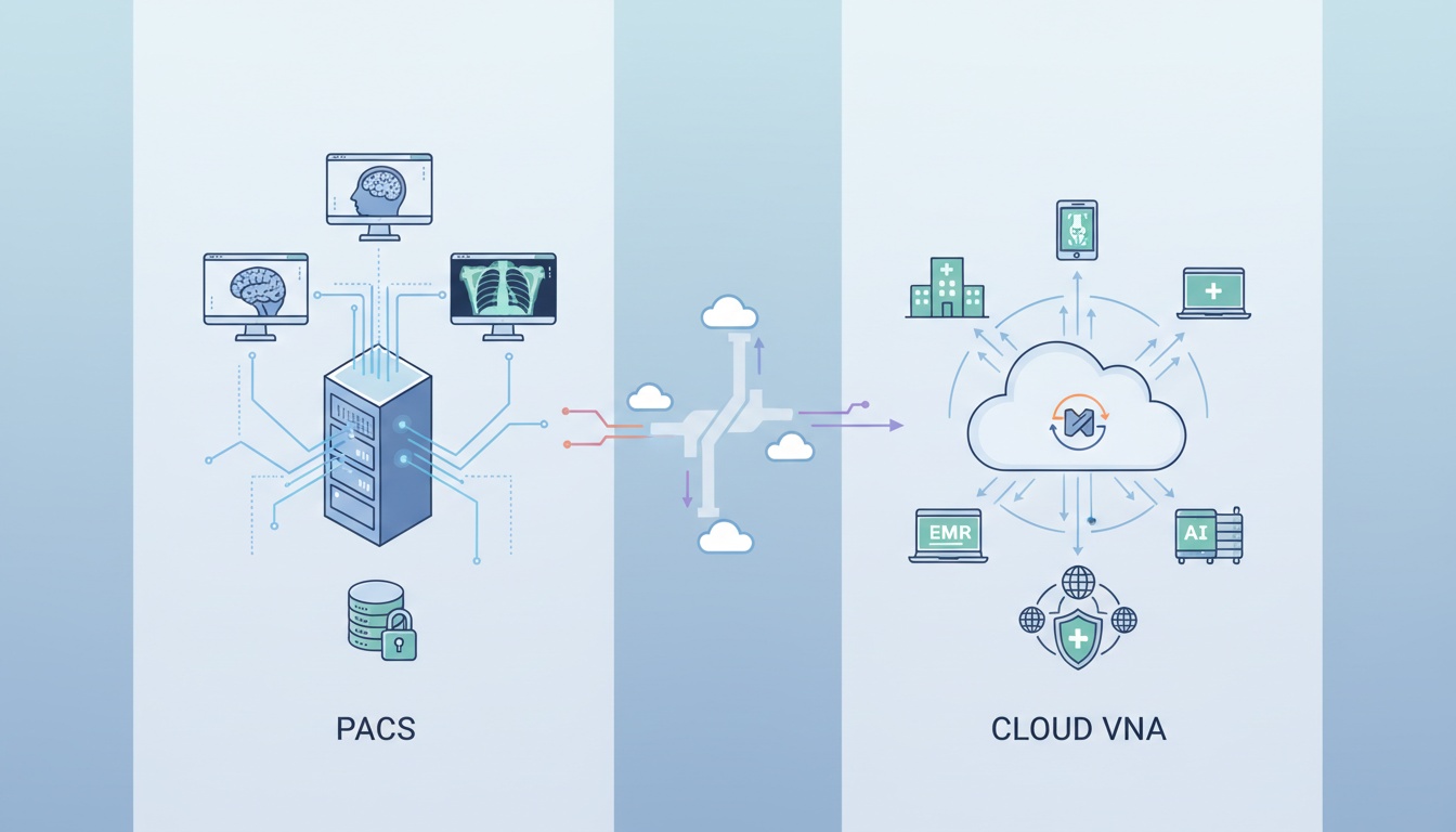PACS vs. Cloud VNA Which Imaging Solution is Right for Your Healthcare Facility - Created by PostDICOM